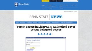 Parent access in LionPATH: Authorized payer versus delegated ...