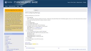 UCS: Configuring Mail.app - IT Knowledge Base - Penn State