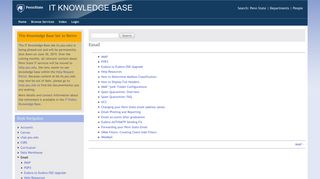 Email - IT Knowledge Base - Penn State