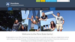 Accepted Students - Penn State Undergraduate Admissions