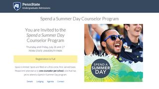 Spend A Summer Day Counselor Program - Penn State ...