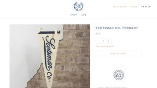 Scotsman Co. Pennant – Laurel Mercantile Co.