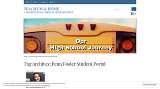 Penn Foster Student Portal « Teach Em @ Home