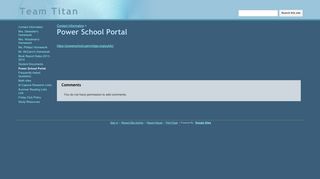 Power School Portal - Team Titan - Google Sites