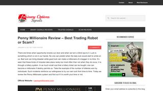 Penny Millionaire Review - Best Trading Robot or Scam?