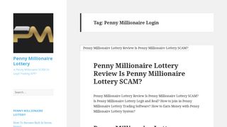 Penny Millionaire Login - Penny Millionaire Lottery
