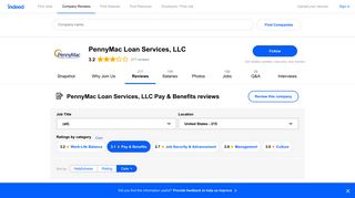 Read more PennyMac Loan Services, LLC reviews about Pay & Benefits