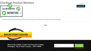 Chat Room Premium Members | PennyPro