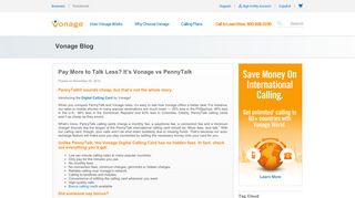 Pay More to Talk Less? It's Vonage vs PennyTalk | Vonage Blog