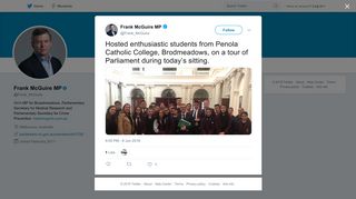 Frank McGuire MP on Twitter: 