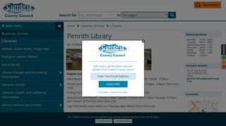 Penrith Library | Cumbria County Council