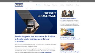 Freight Brokerage Solutions - Penske Logistics