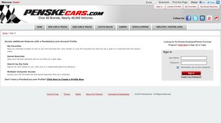Sign In to your account profile at PenskeCars.com