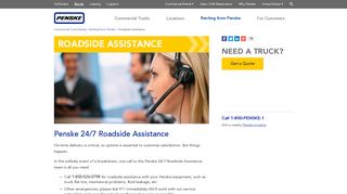 Roadside Assistance - Penske Commercial Truck Rental