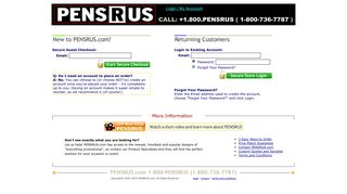 Promotional Pens - PENSRUS.COM: Checkout:Customer Login