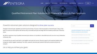 Qualified Retirement Plan Solutions for Financial Advisors | Pentegra