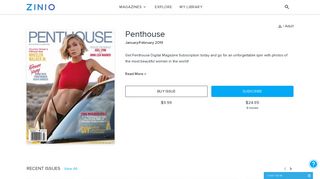 Penthouse subscription - Zinio