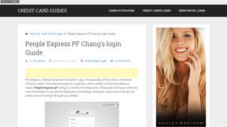 People Express PF Chang's login Guide - Credit Card Guides