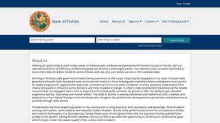 About Us - State of Florida Careers - People First - MyFlorida.com