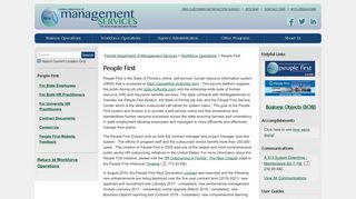 People First - Florida Department of Management Services - MyFlorida ...