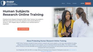 Protecting Human Research Participants | PHRP Training