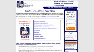 Public Records - BRB Publications