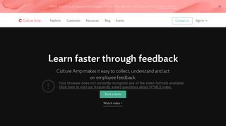 Culture Amp - The employee feedback platform