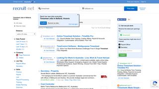 Timesheet Jobs In Ballarat, Victoria | Recruit.net