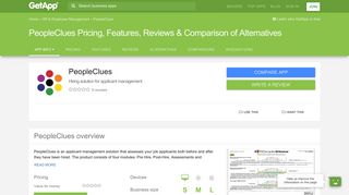 PeopleClues Pricing, Features, Reviews & Comparison of ... - GetApp