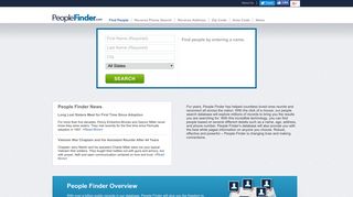 PeopleFinder.com: Free People Search | Find People for Free
