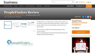 PeopleFinders Review 2018 | Business.com