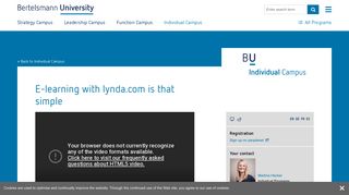 E-learning with lynda.com is that simple - Bertelsmann University