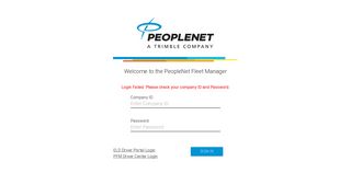 Welcome to the PeopleNet Fleet Manager