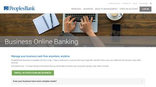 Business Online Banking - PeoplesBank