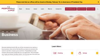 Business Banking: South Central PA & Northern MD|PeoplesBank