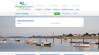 Online Banking Login - PeoplesChoice Credit Union | Biddeford, Saco ...