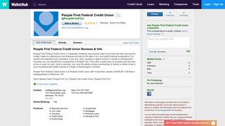 People First Federal Credit Union Reviews - WalletHub