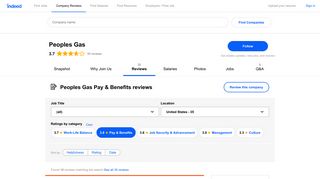 Working at Peoples Gas: Employee Reviews about Pay & Benefits ...