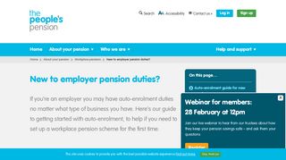 New to employer pension duties? - The People's Pension
