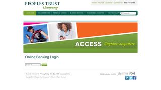 Online Banking Login - Peoples Trust Company - Vermont Banks ...