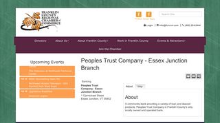 Peoples Trust Company - Essex Junction Branch | Banking - Franklin ...