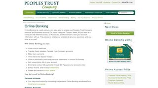 Vermont Online Banking - Peoples Trust Company Online ...
