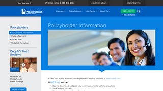 Policyholders - Information | People's Trust Insurance