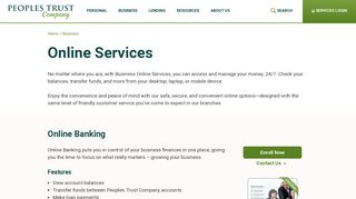 Online Services | Peoples Trust Company