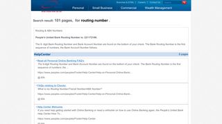 People's United Bank - Search result