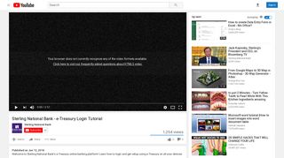 Sterling National Bank - e-Treasury Login Tutorial - YouTube