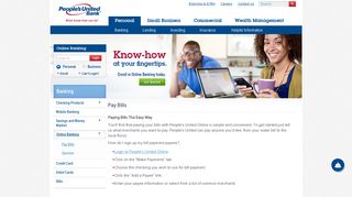 Online Banking - Pay Bills - People's United Bank