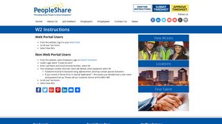 W2 Instructions - PeopleShare