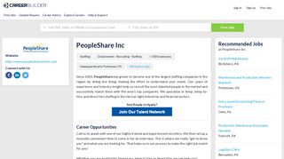 Work at PeopleShare Inc | CareerBuilder