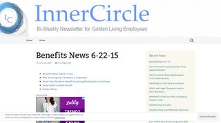 InnerCircle | Internal Newsletter for all Golden Living Employees ...